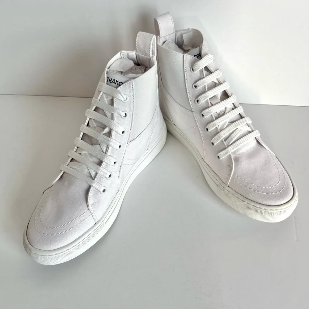 🍒Thakoon Pull On White High Top Sneakers. Size: 38